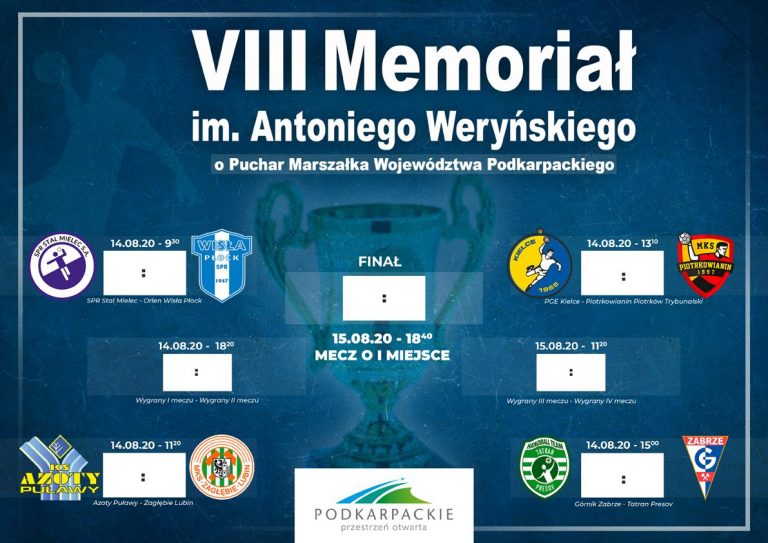 Poznaliśmy terminarz gier podczas Memoriału im. Antoniego Weryńskiego