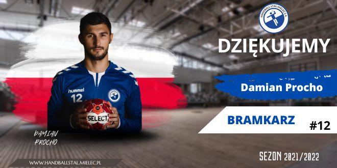 Damian Procho odejdzie z Handball Stali Mielec. Dziękujemy za grę w biało-niebieskich barwach